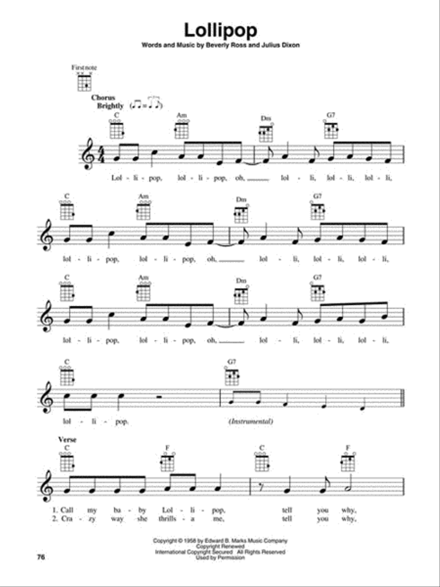 The 1950s Ukulele scores gallery preview page 4