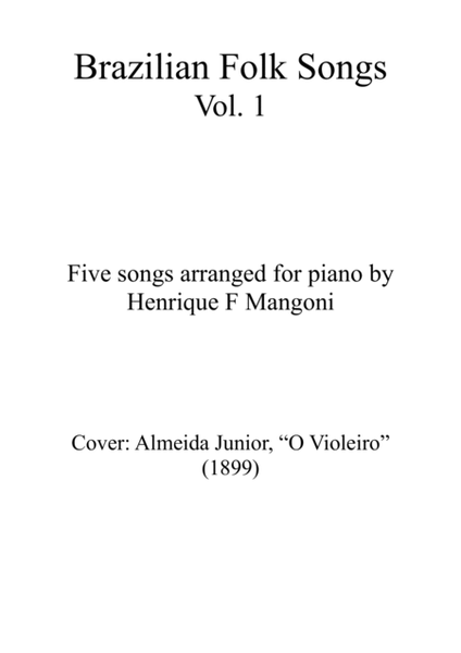 Brazilian Folk Songs - Vol. 1 (piano) image number null
