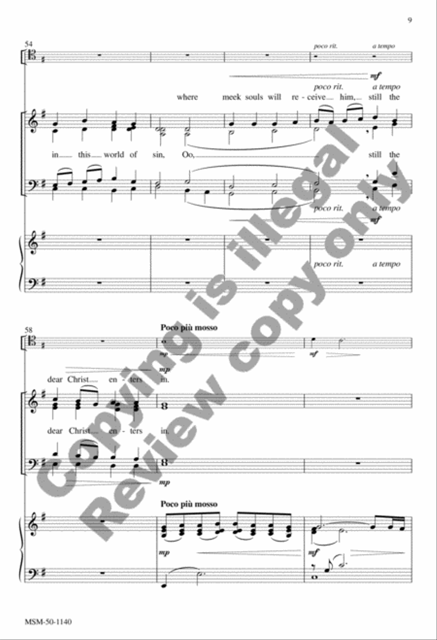 O Little Town of Bethlehem (Choral Score) image number null