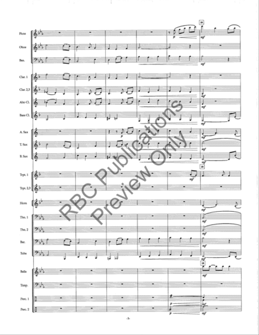 Celtic Ballad Concert Band scores gallery preview page 5