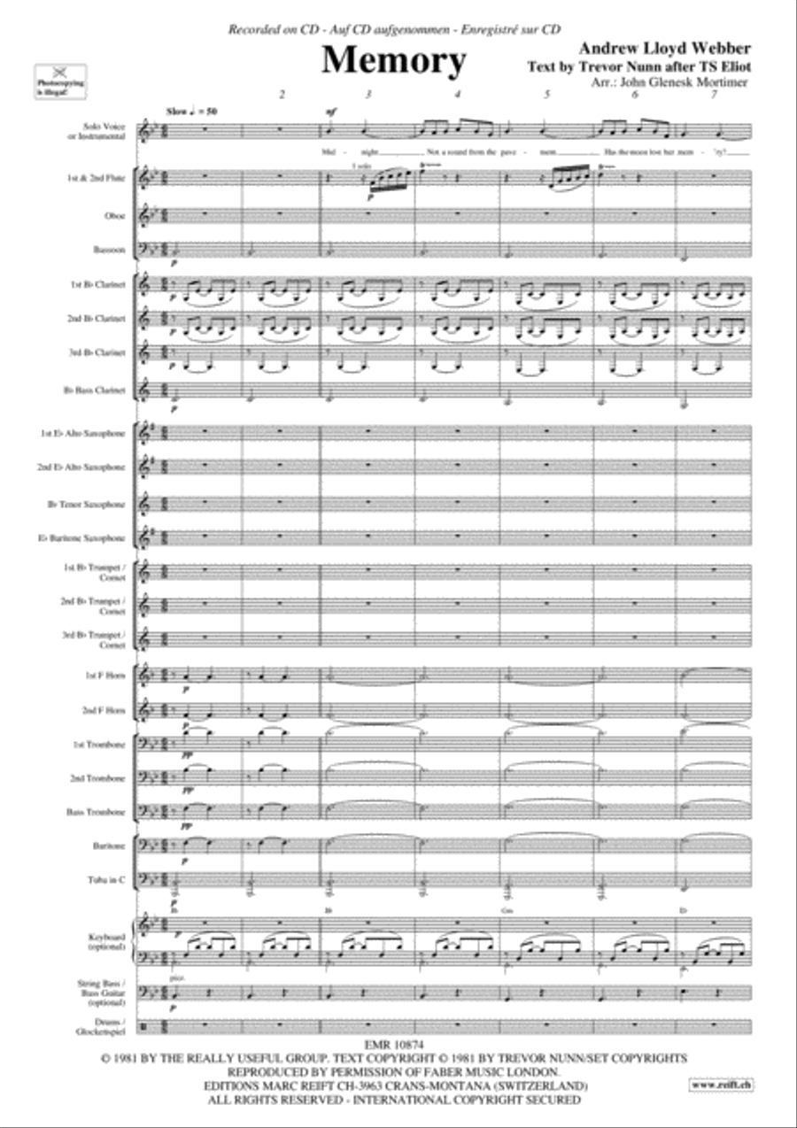 Memory Concert Band scores gallery preview page 4
