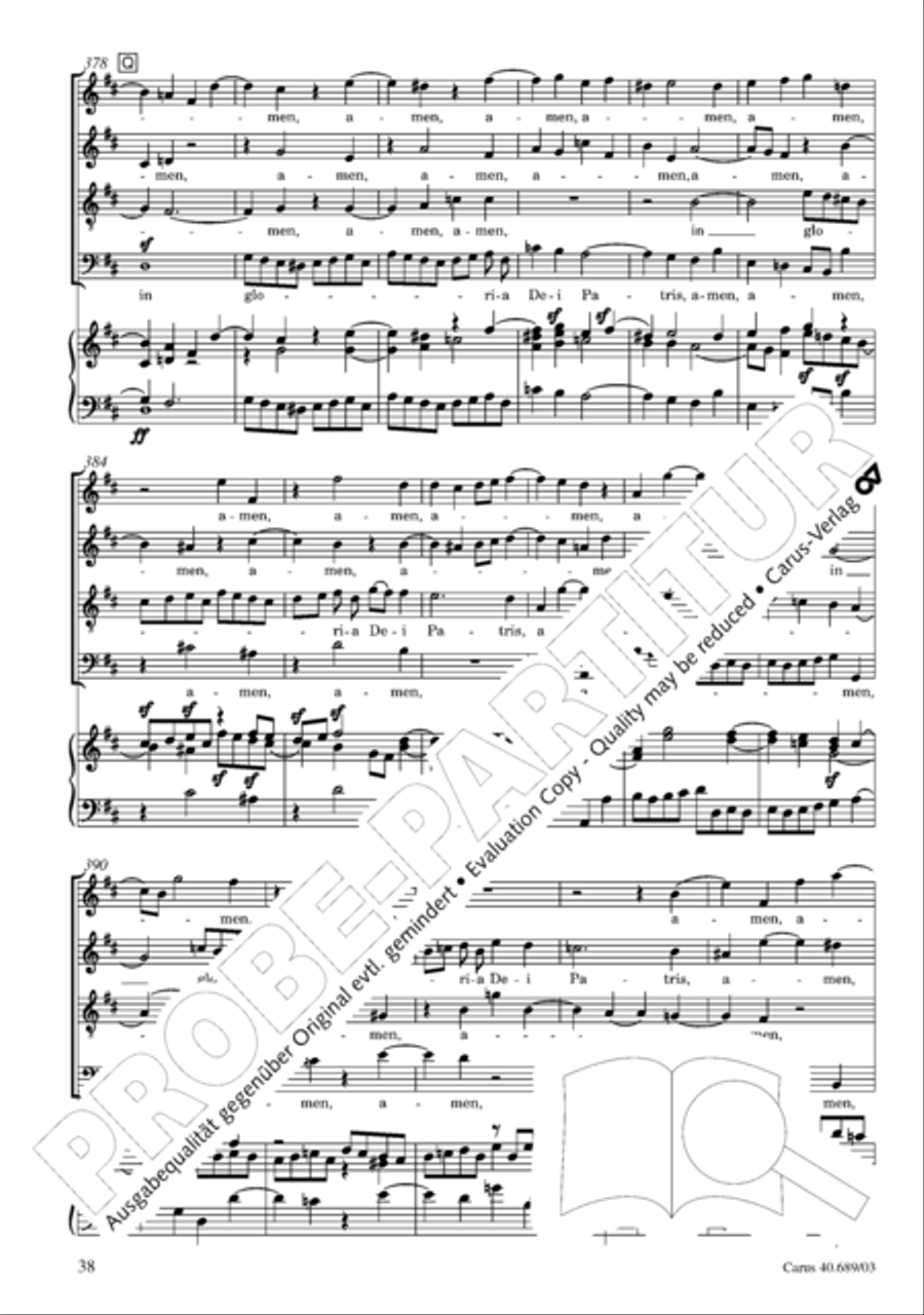 Missa solemnis Missa solemnis 4-Part scores gallery preview page 39