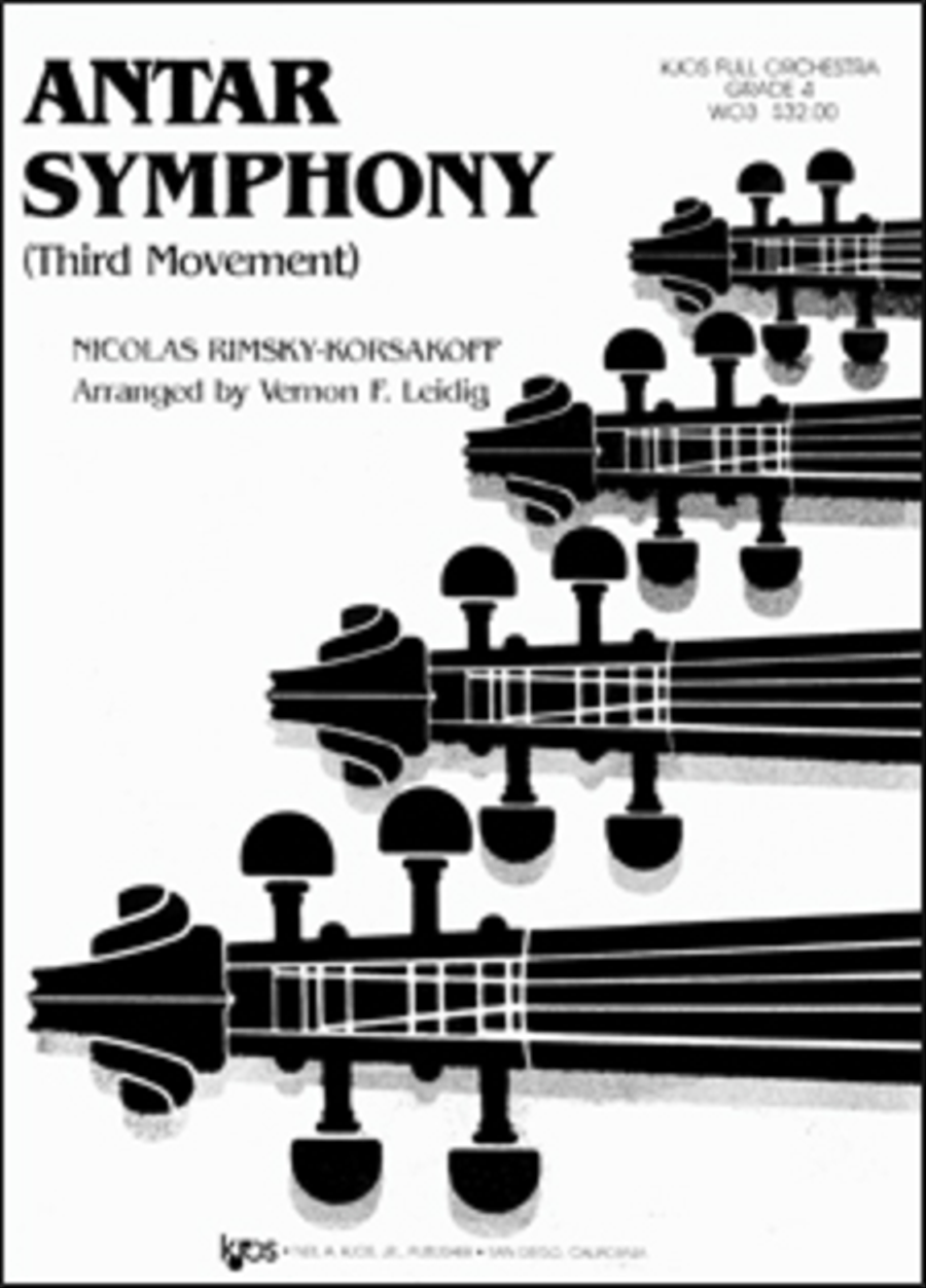 Antar Symphony (Third Movement)-Score Full Orchestra scores gallery preview page 1