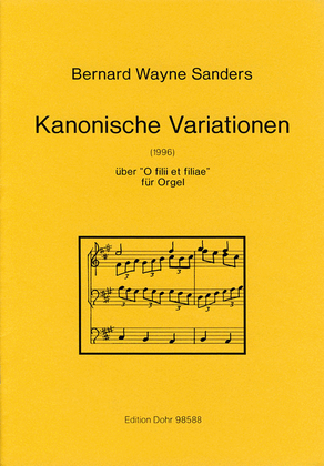 Kanonische Variationen über "O filii et filiae" für Orgel (1996)