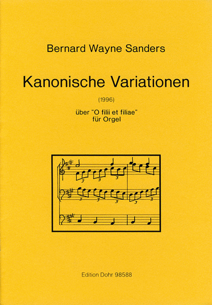 Kanonische Variationen über "O filii et filiae" für Orgel (1996)