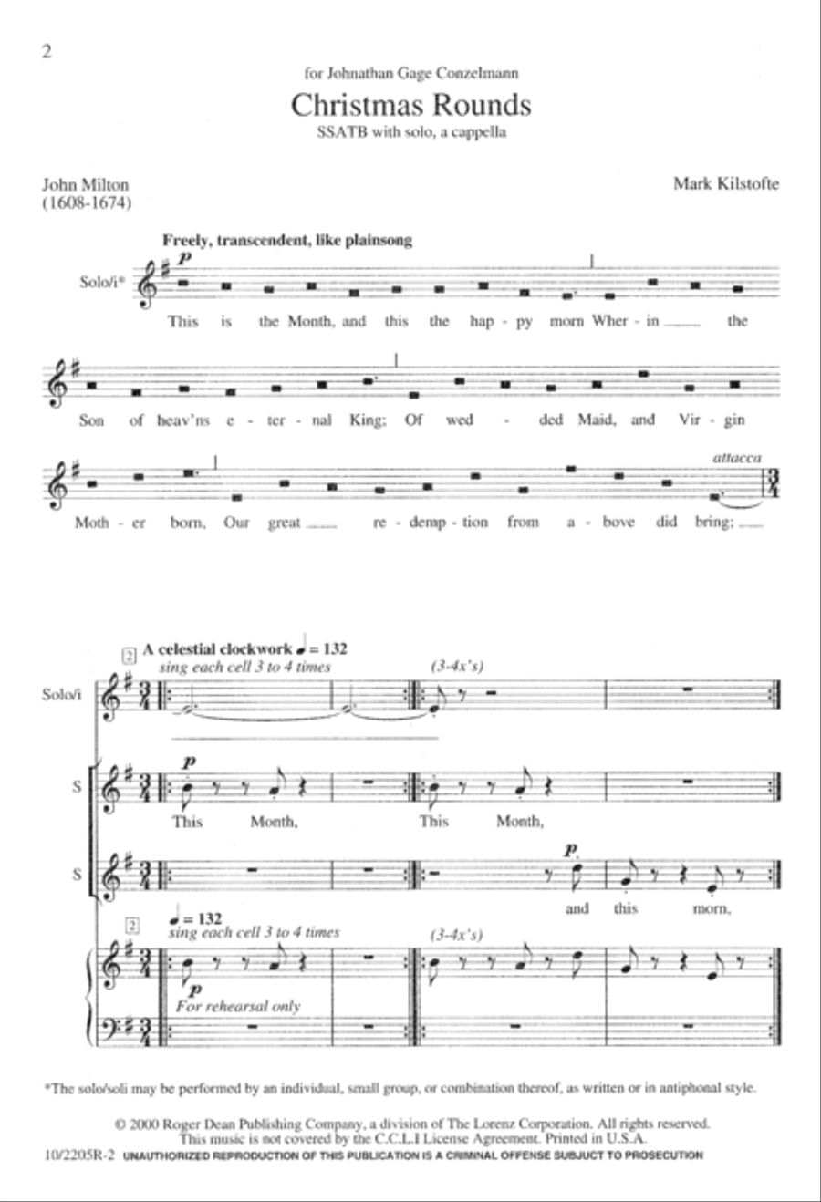Christmas Rounds Christmas Rounds Divisi scores gallery preview page 2