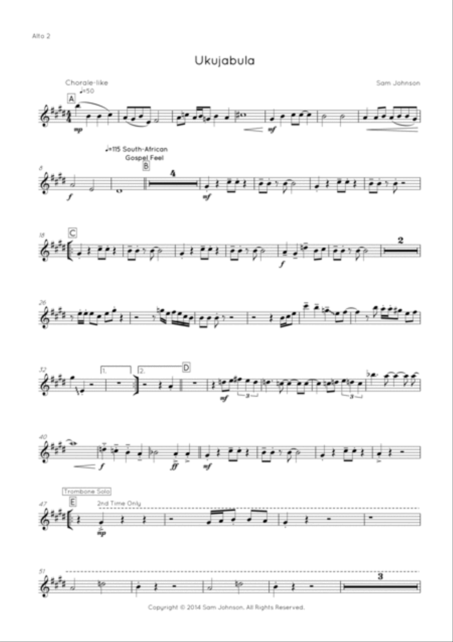 Ukujabula Ukujabula Jazz Ensemble scores gallery preview page 3