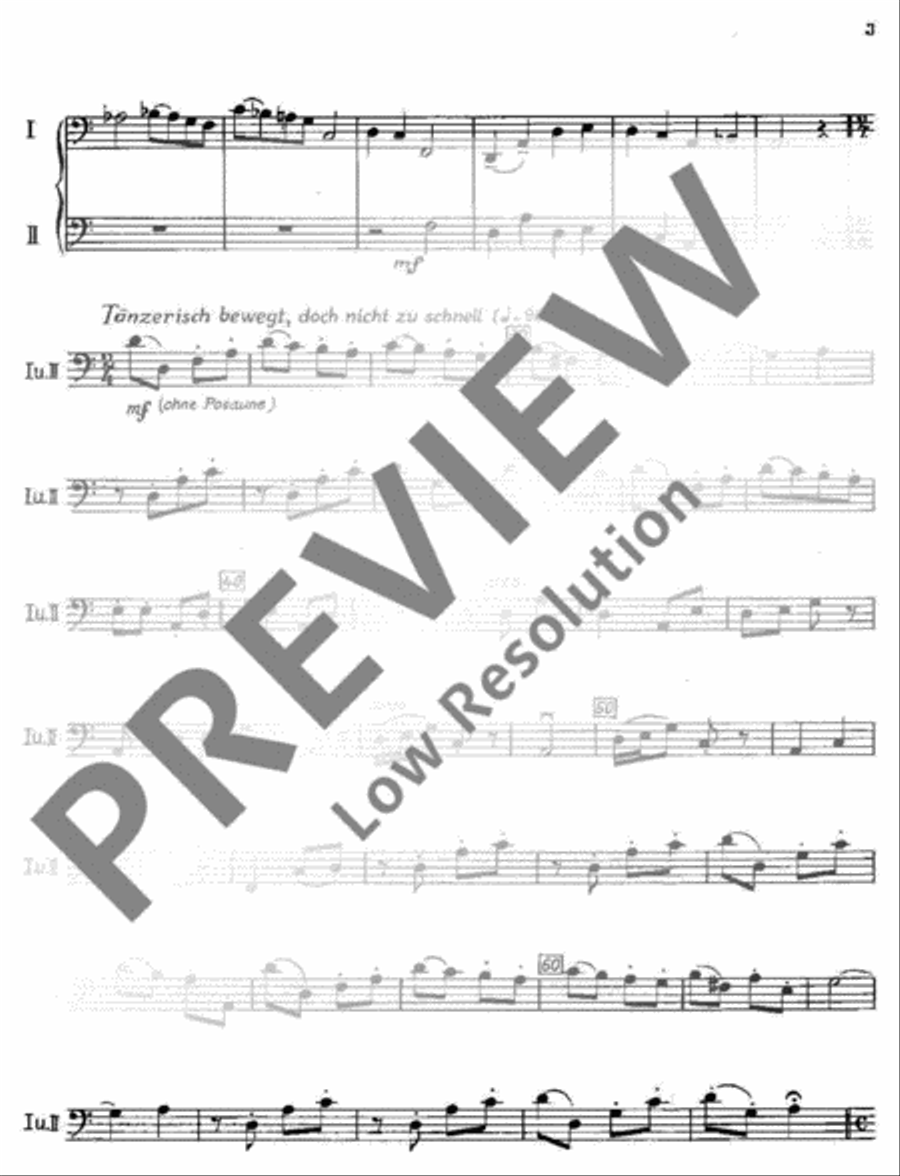 Festliche Musik Double Bass scores gallery preview page 3