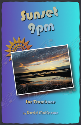 Book cover for Sunset 9pm, for Trombone Duet