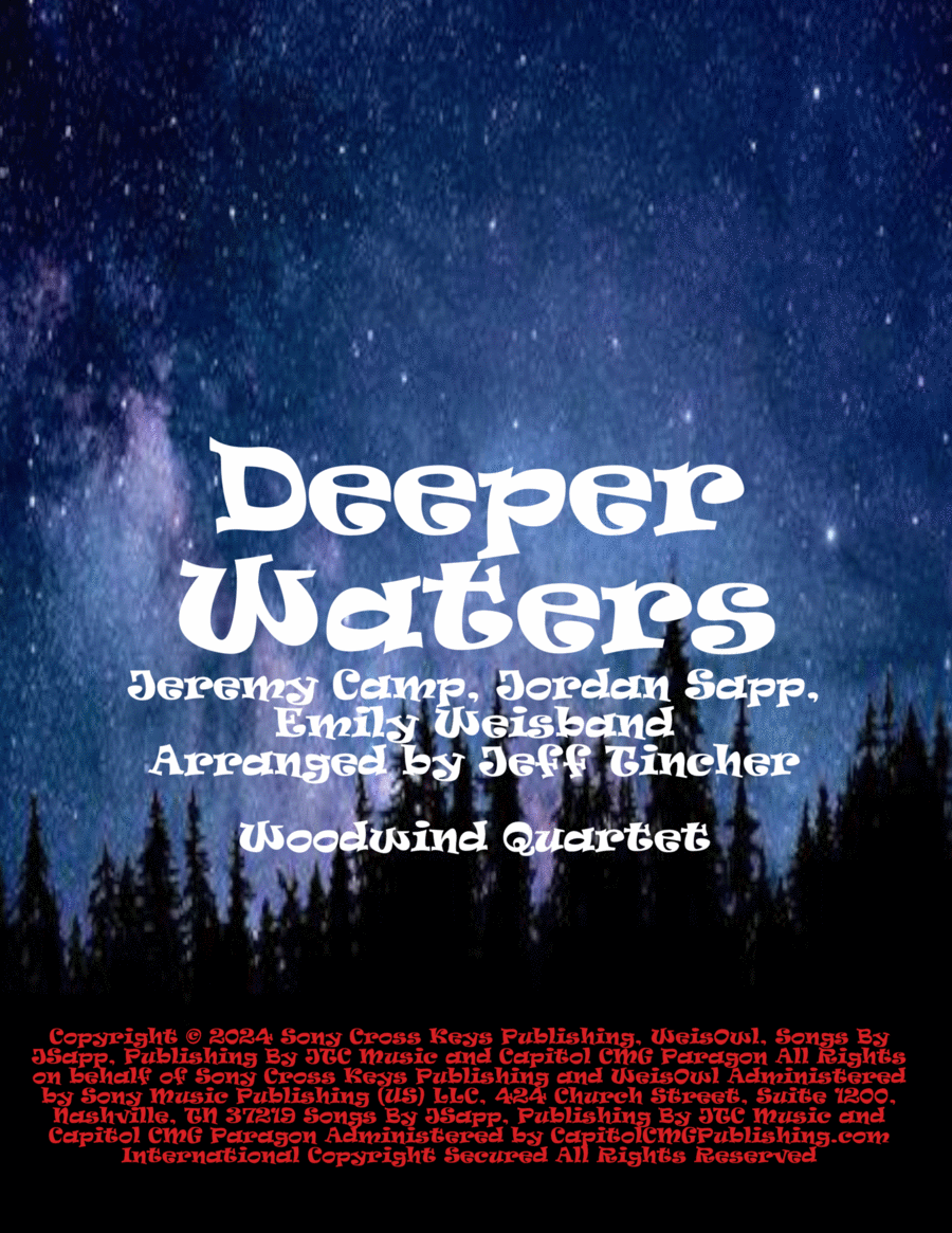 Deeper Waters Woodwind Quartet scores gallery preview page 1