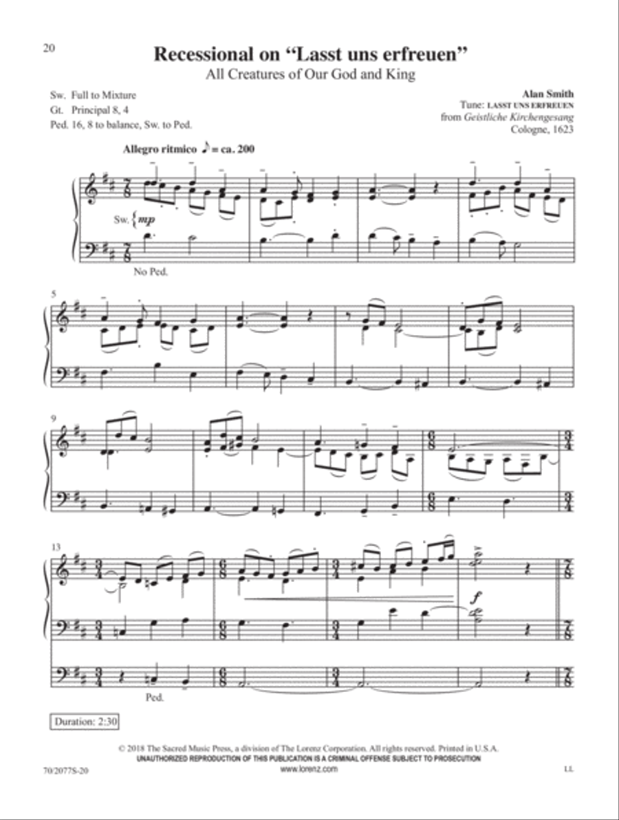 Love Divine Organ Solo scores gallery preview page 8