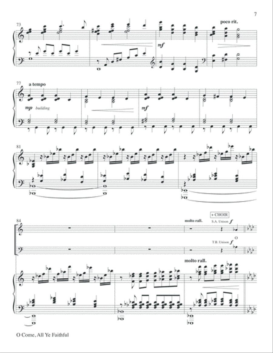O Come All Ye Faithful O Come All Ye Faithful 4-Part scores gallery preview page 7