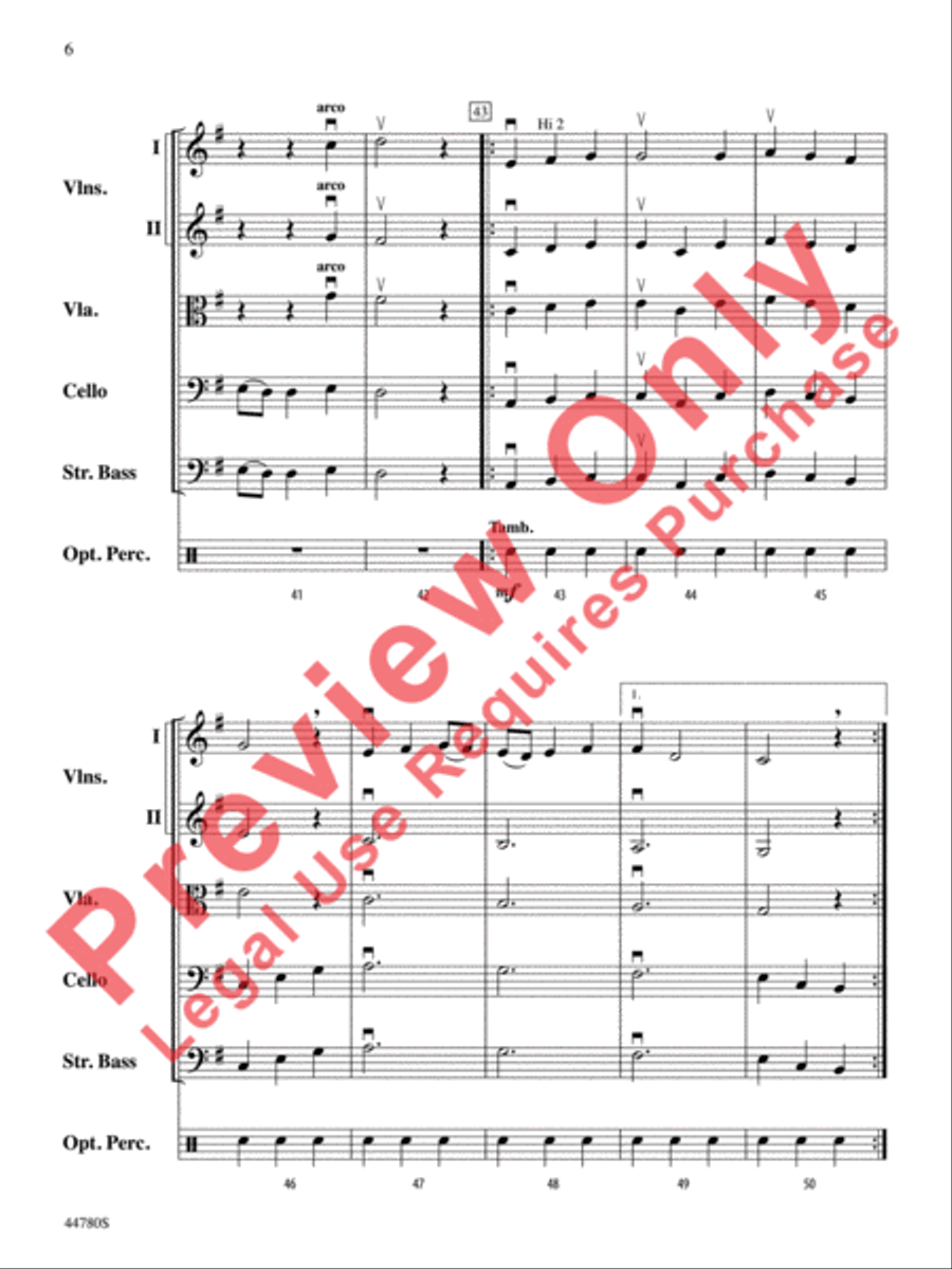 Medieval Dance String Orchestra scores gallery preview page 7