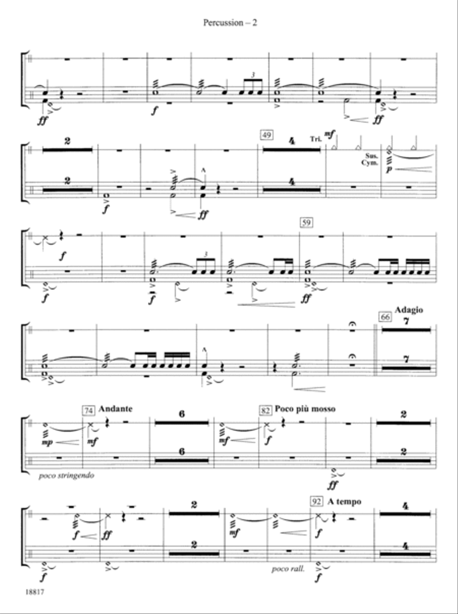 Northwest Rising: 1st Percussion Concert Band scores gallery preview page 2