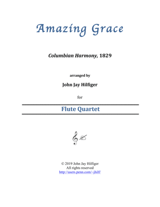 Book cover for Amazing Grace for Flute Quartet