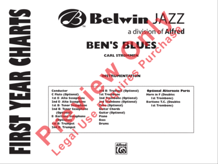 Ben's Blues Jazz Ensemble scores gallery preview page 2