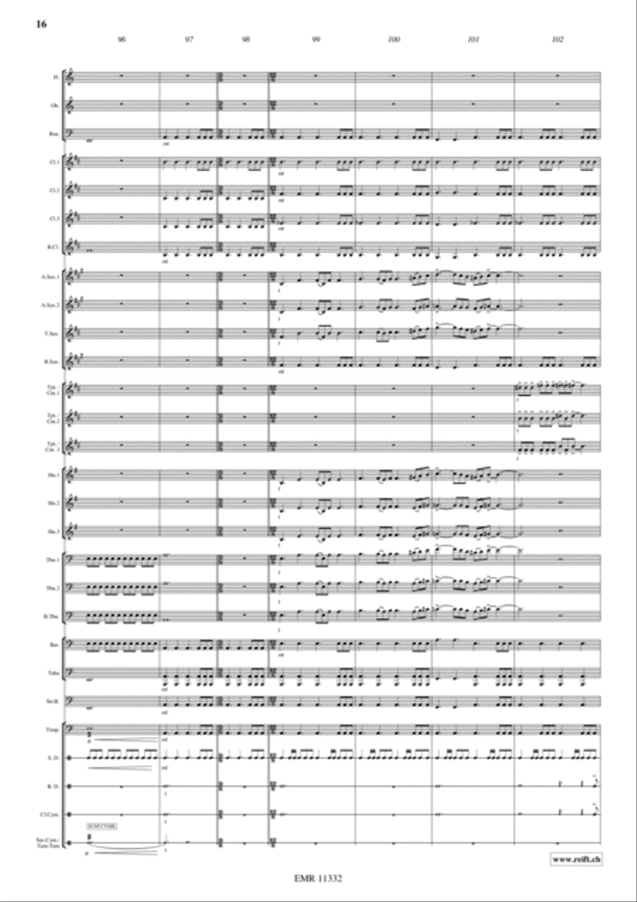 Cutthroat Island Concert Band scores gallery preview page 17