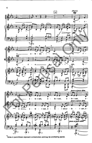 Kyrie: from "Missa Brevis in C Minor "