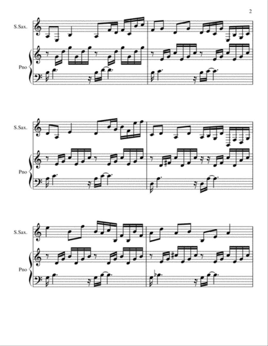 Prelude In C Variation Woodwind Duet scores gallery preview page 2