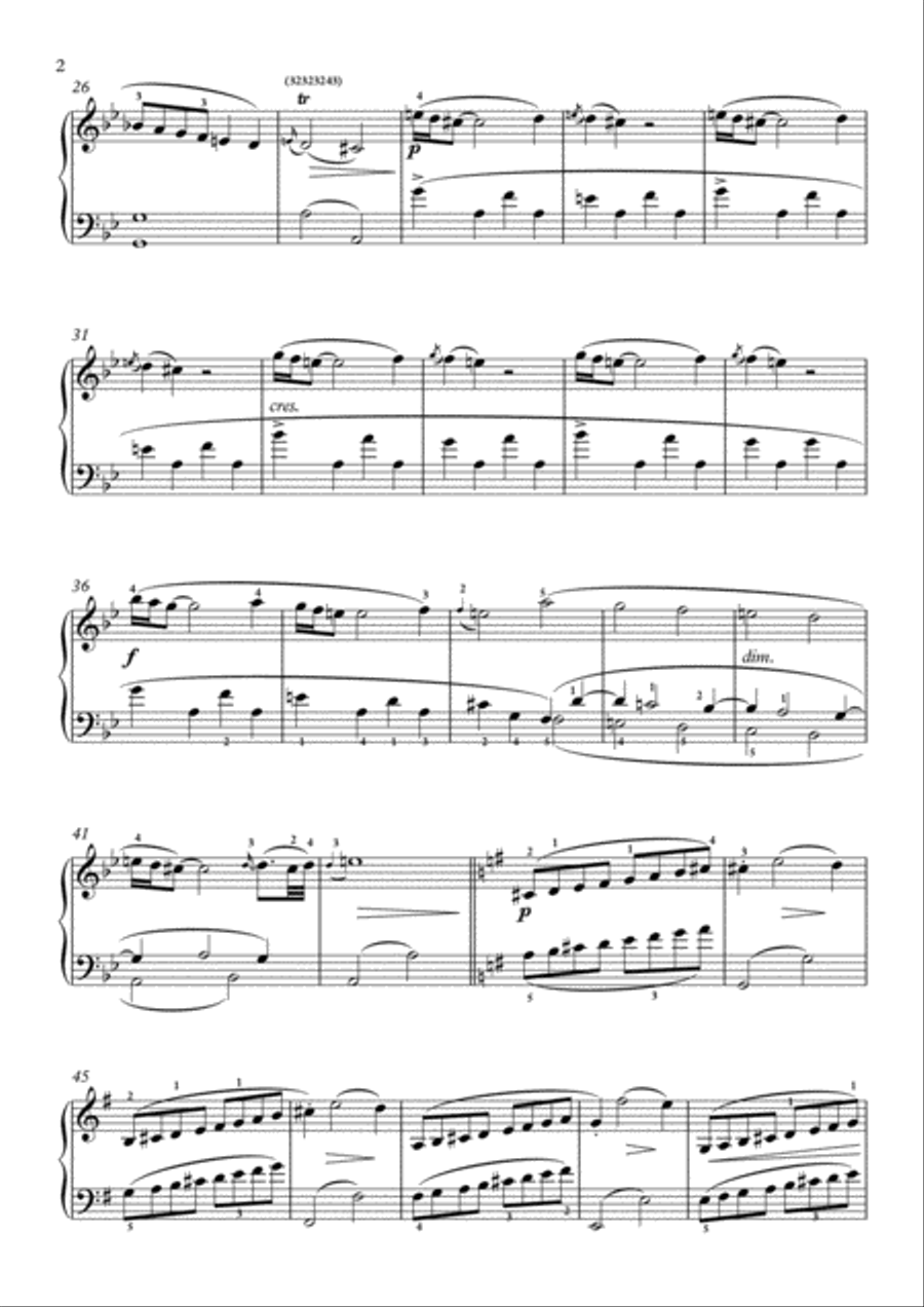 Scarlatti-Sonata in G-Major L.121 K.539(piano) Piano Solo scores gallery preview page 3
