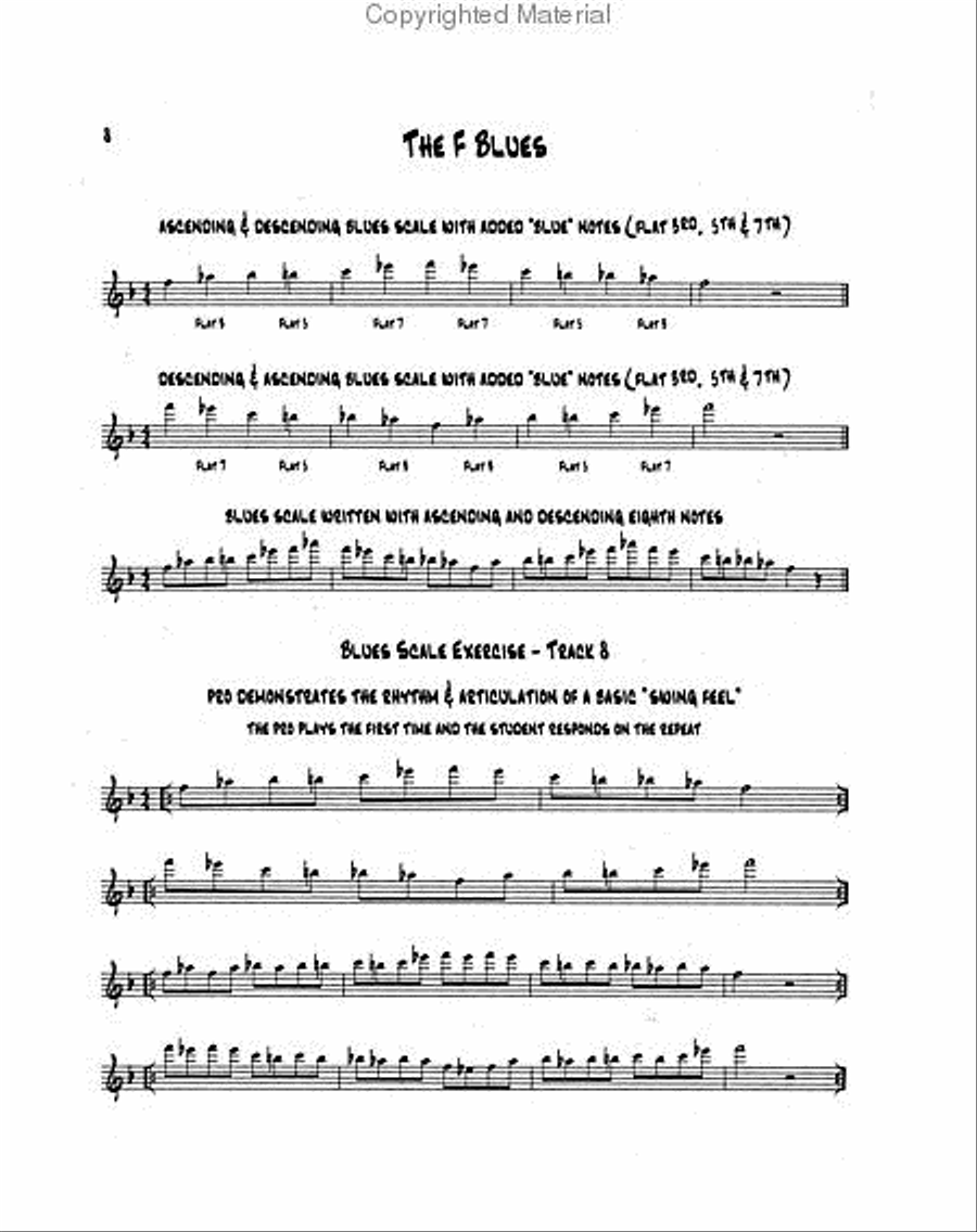 Know Before You Blow - Blues for Flute with 2 CDs Flute scores gallery preview page 3