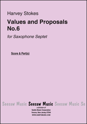 Book cover for Values and Proposals No.6