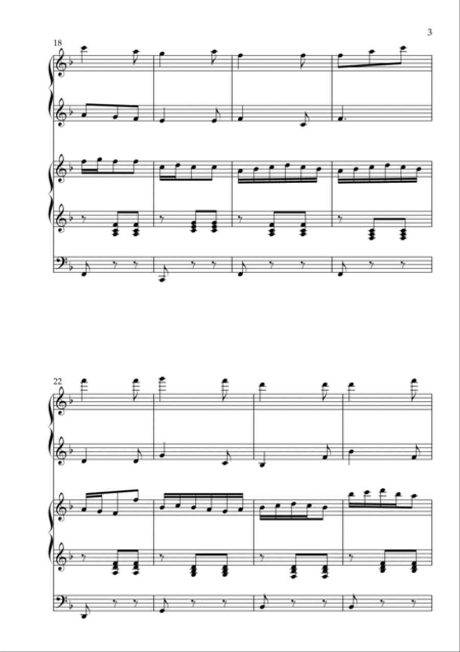 The Herring Lived on Dry Land, Op. 149 (Organ Duet) by Vidas Pinkevicius (2022) Organ Solo scores gallery preview page 3