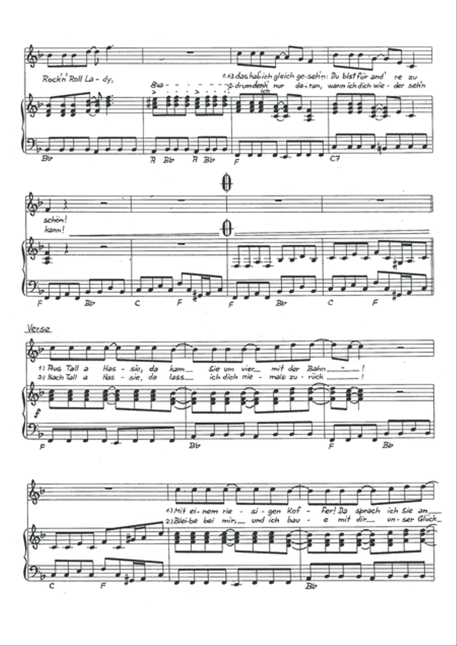 Rock'n'Roll Lady Rock'n'Roll Lady Piano, Vocal scores gallery preview page 4