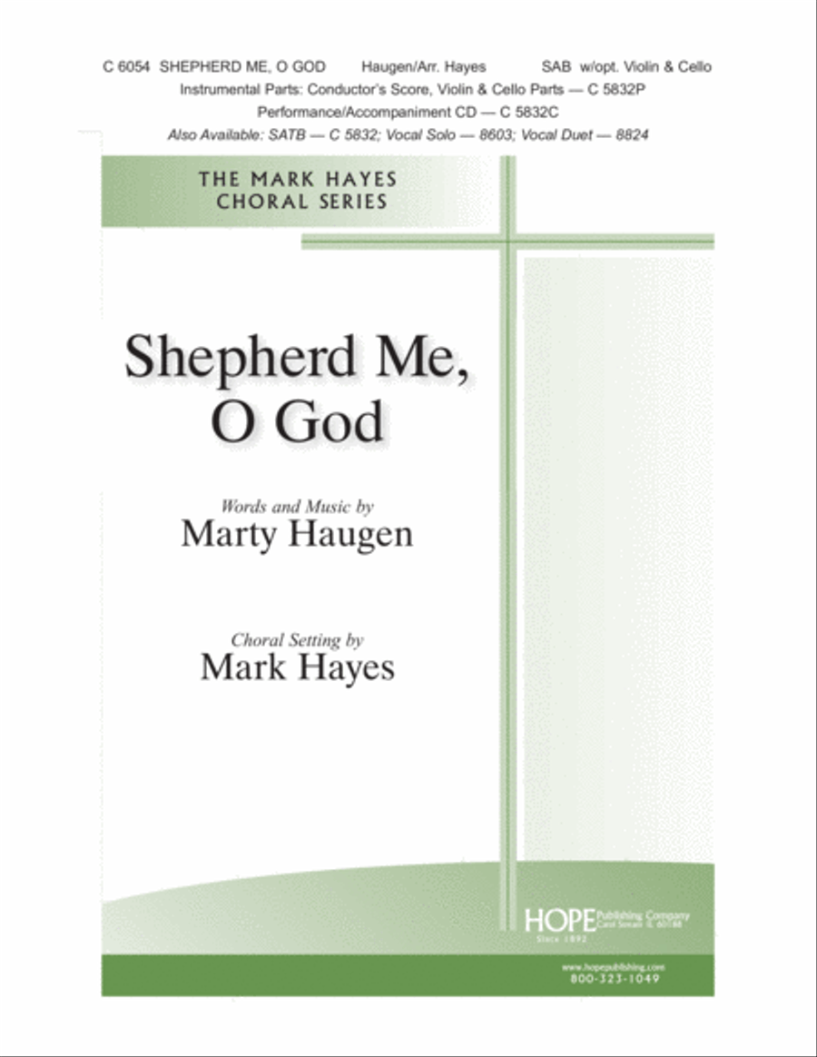 Shepherd Me, O God 3-Part scores gallery preview page 1