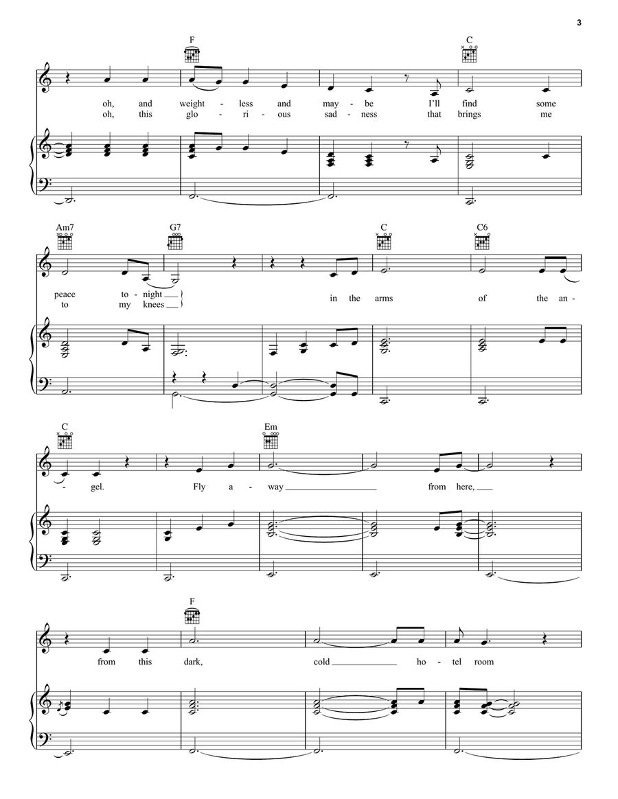 Angel Acoustic Guitar scores gallery preview page 3