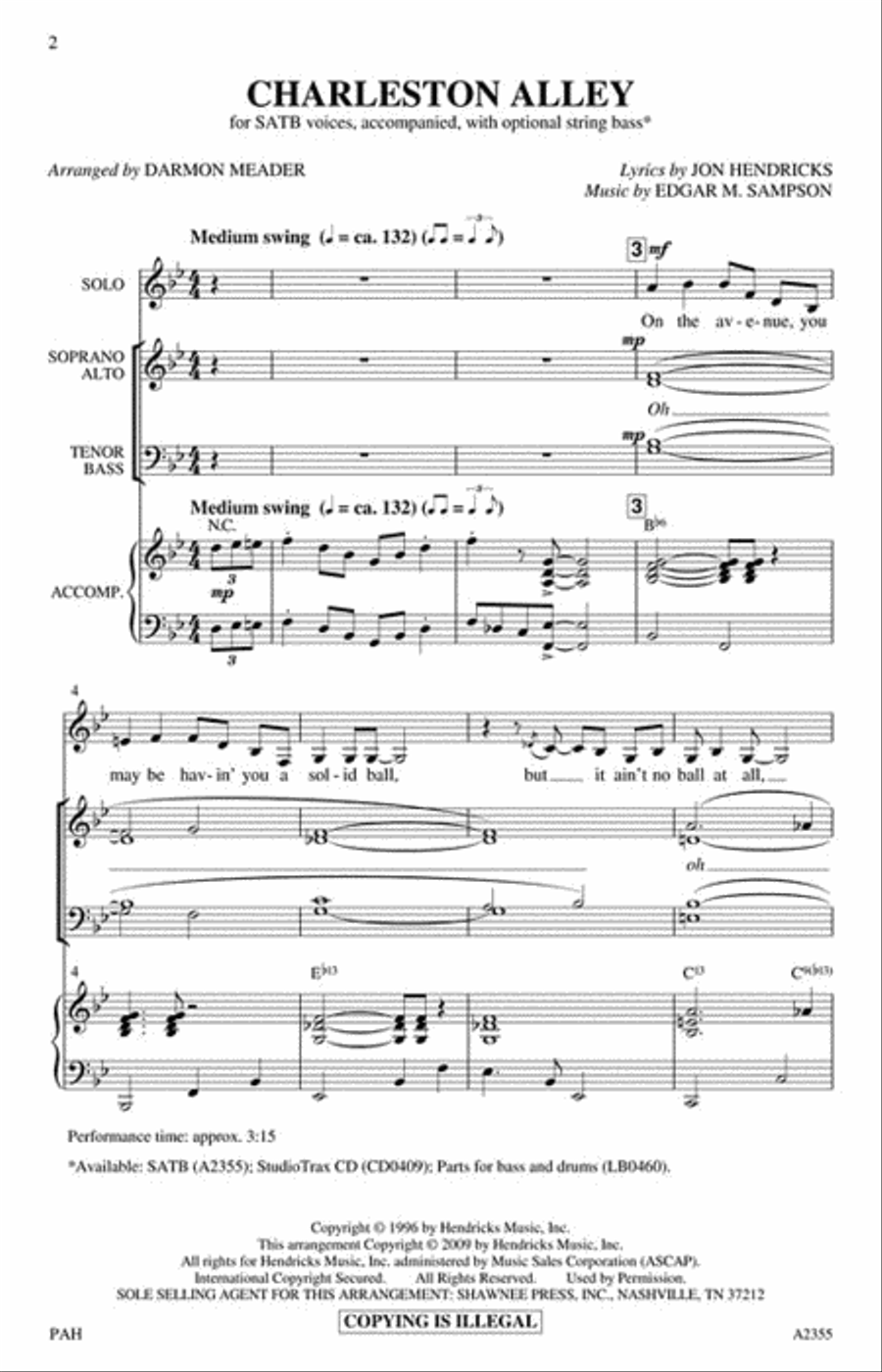 Charleston Alley Charleston Alley 4-Part scores gallery preview page 2
