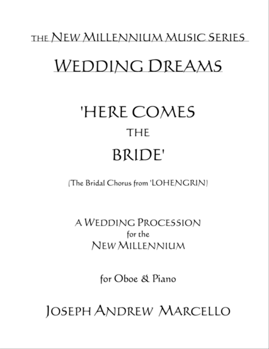 Here Comes the Bride - for the New Millennium - Oboe & Piano Woodwind Duet scores gallery preview page 1