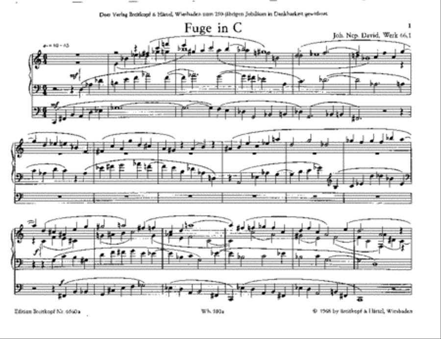 12 Organ Fugues through all the Keys Werk 66 Organ scores gallery preview page 2