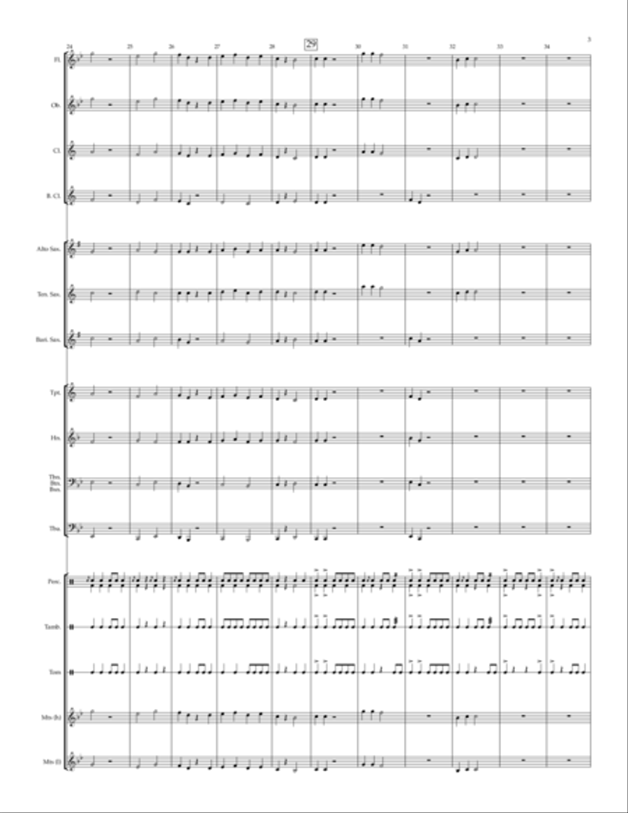 Stronghold - for beginning band Concert Band scores gallery preview page 5