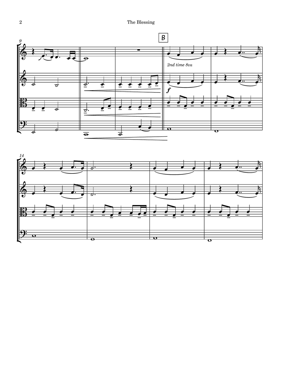 The Blessing String Quartet scores gallery preview page 2