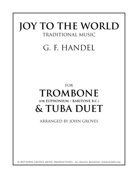 Joy To The World - Trombone & Tuba Duet image number null