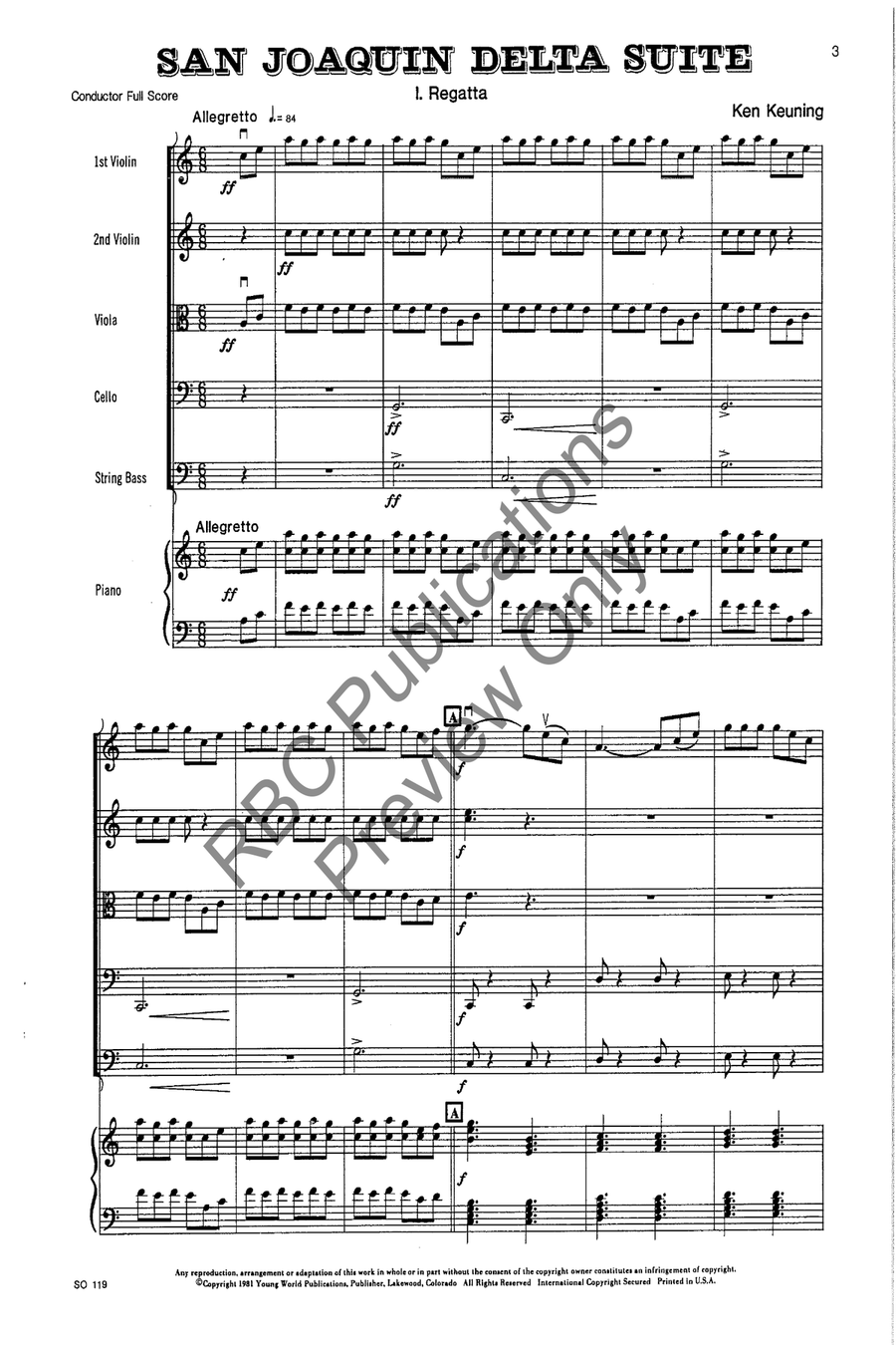 San Joaquin Delta Suite String Orchestra scores gallery preview page 4