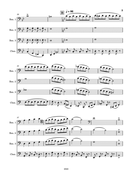 Bassoon Quartet No. 727023 image number null