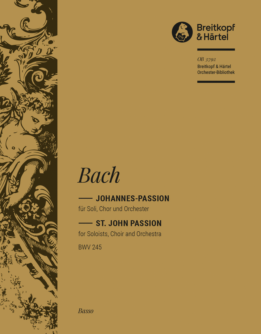 St. John Passion BWV 245 4-Part scores gallery preview page 1