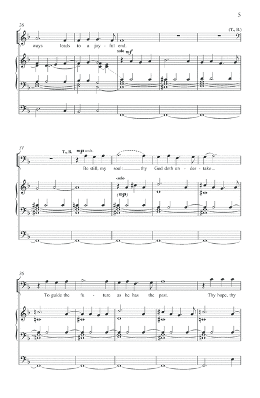 Be still, my soul 4-Part scores gallery preview page 4