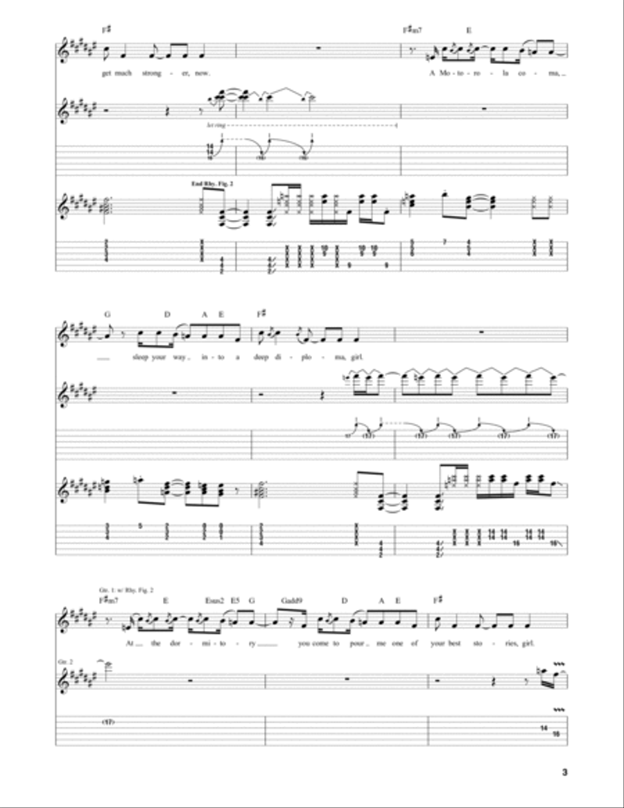 Roulette hotsell guitar tab