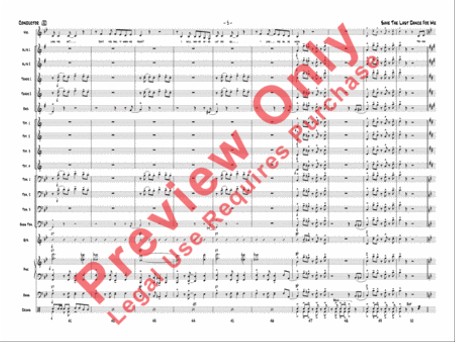 Save the Last Dance for Me Jazz Ensemble scores gallery preview page 8