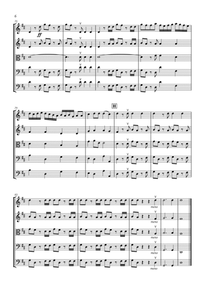 Hallelujah Chorus from Messiah - String Quintet