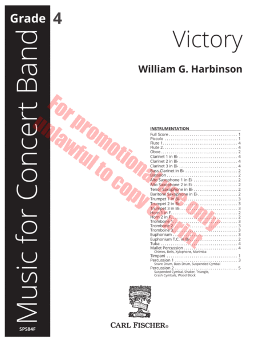 Victory Concert Band scores gallery preview page 2