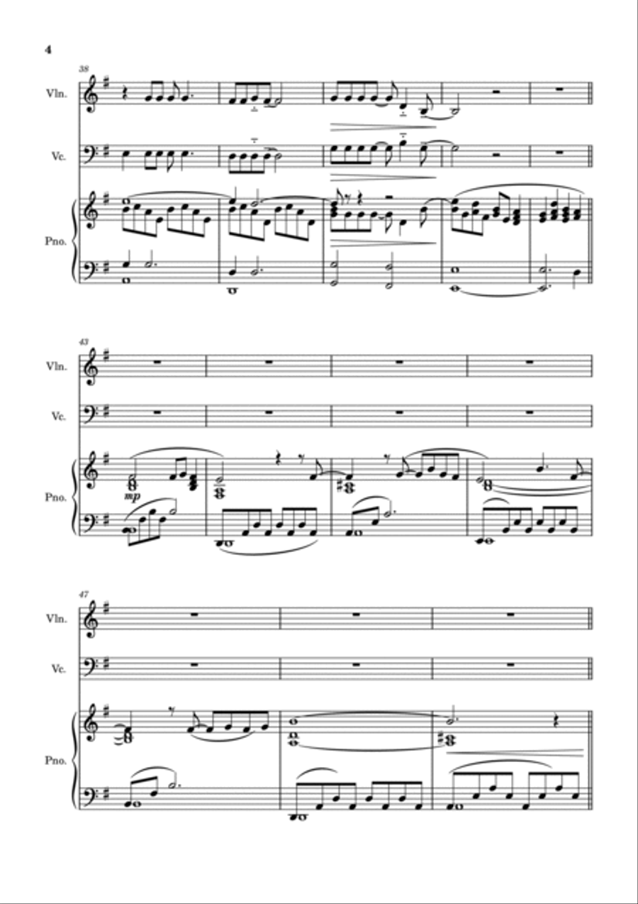 Shallow Shallow Piano Trio scores gallery preview page 4