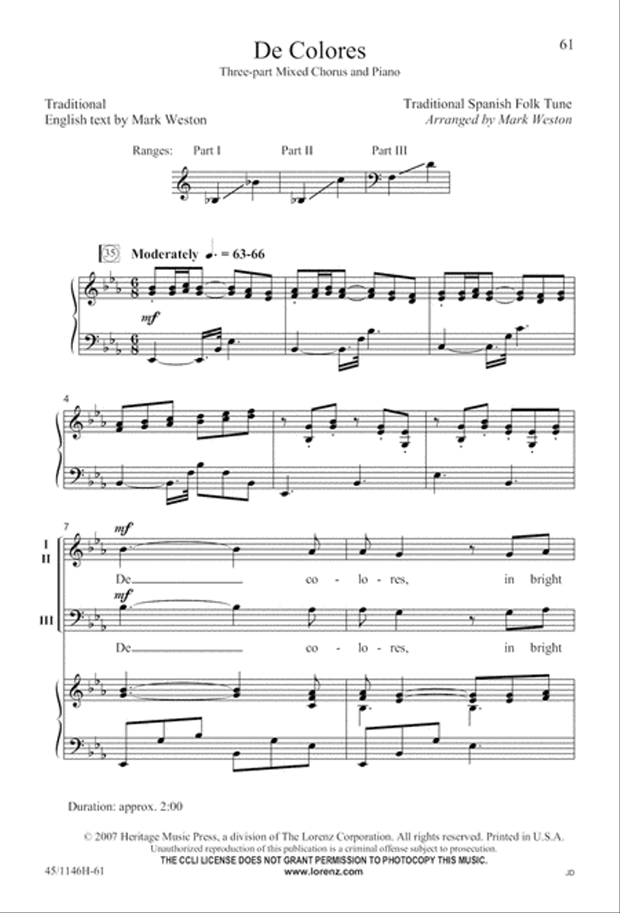 We Sing the World Around We Sing the World Around Choir scores gallery preview page 61