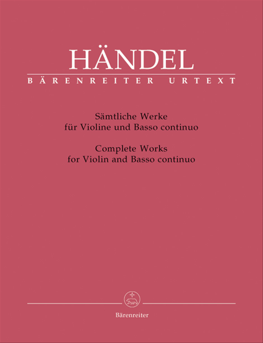 Book cover for Complete Sonatas For Violin And Basso Continuo