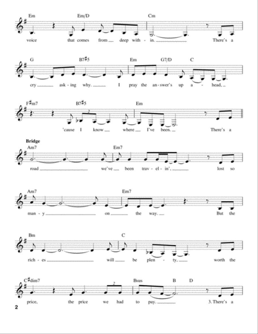 I Know Where I've Been (from Hairspray) Voice scores gallery preview page 2