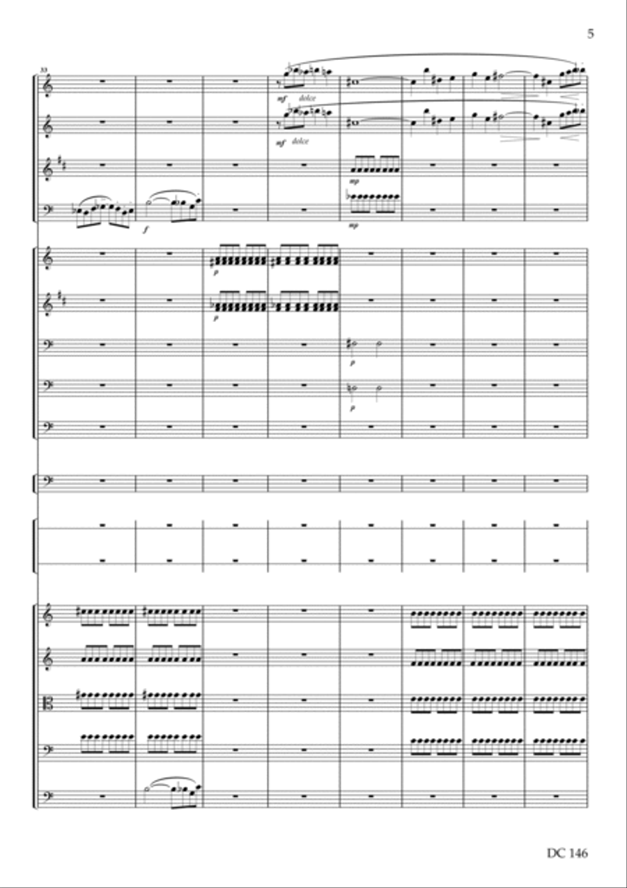 Polytechnic Overture [score only] Percussion Ensemble scores gallery preview page 5