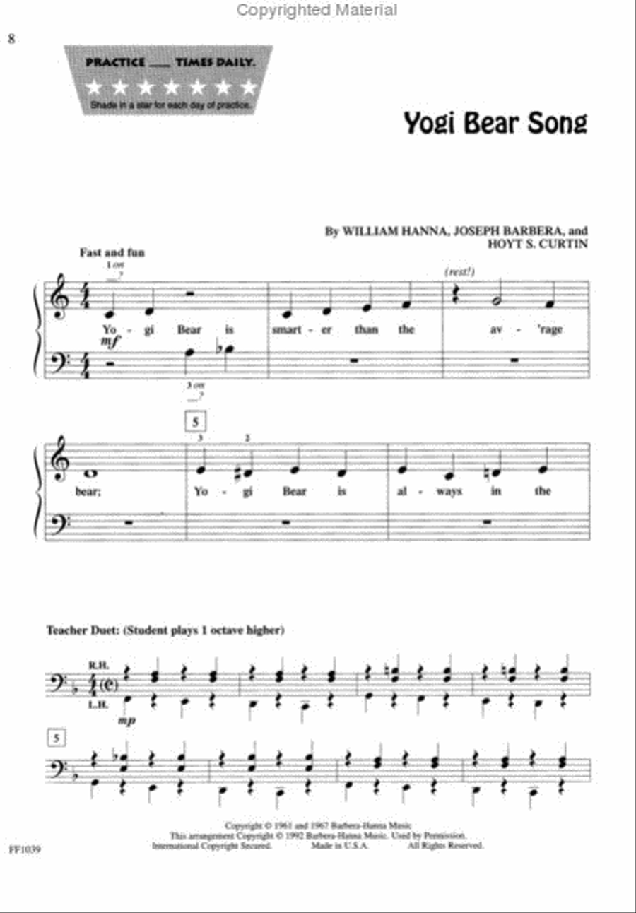 PlayTime® Piano Kids' Songs Piano Method scores gallery preview page 3